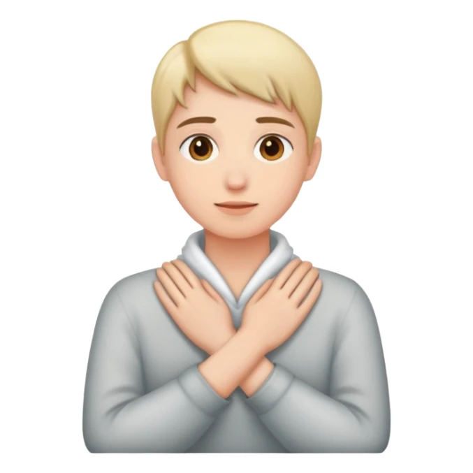 person with hands around their neck sticker