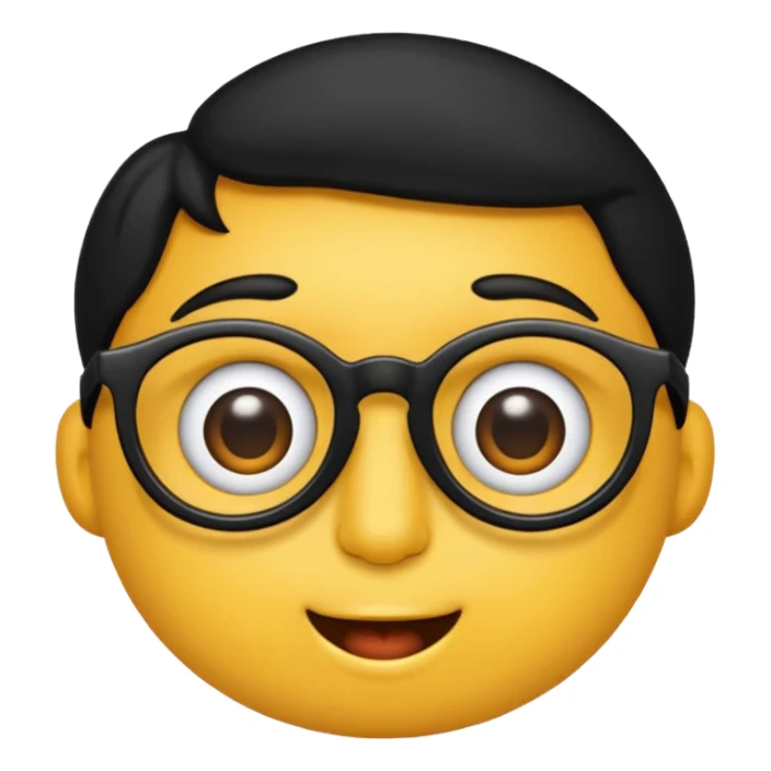 Ladrão com dinheiro,um óculos todo preto sticker