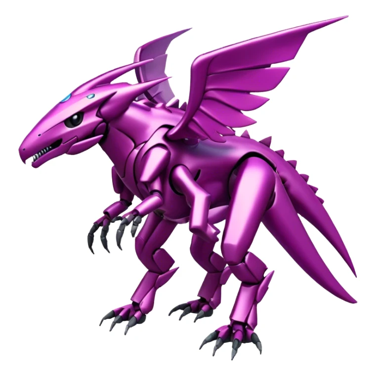 Futuristic Cool Edgy Shiny Ethereal Legendary Digimon-Genesect-Palkia-hybrid full body sticker