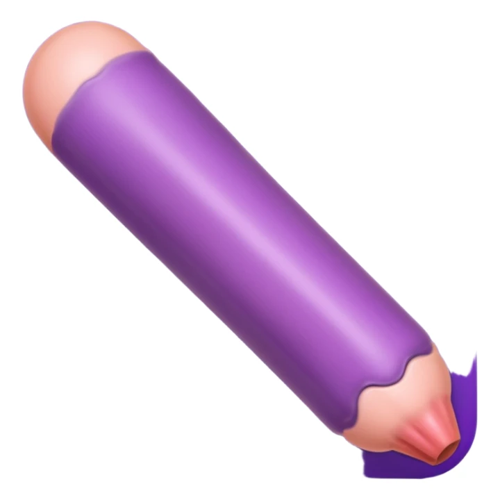 Top view of erect Penis sticker