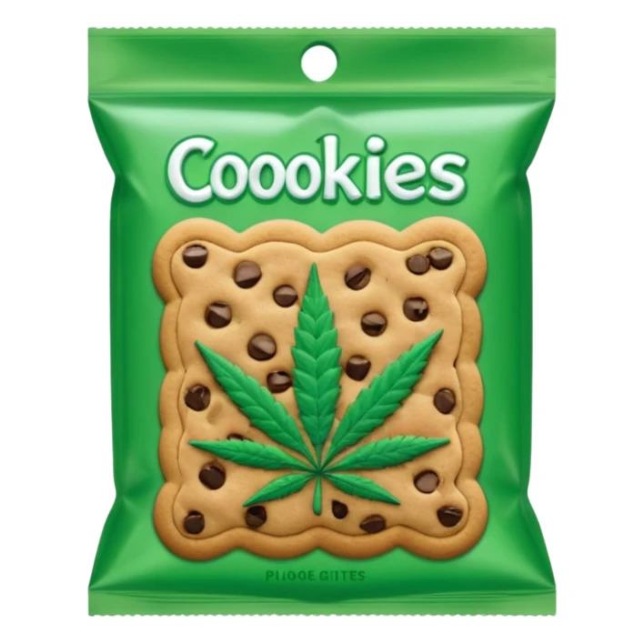 Weed pound baggie with the name cookies on it sticker