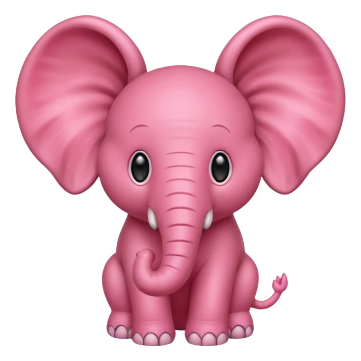 Strawberry elephant sticker