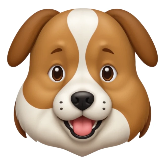 dog making funny face out of pettiness sticker