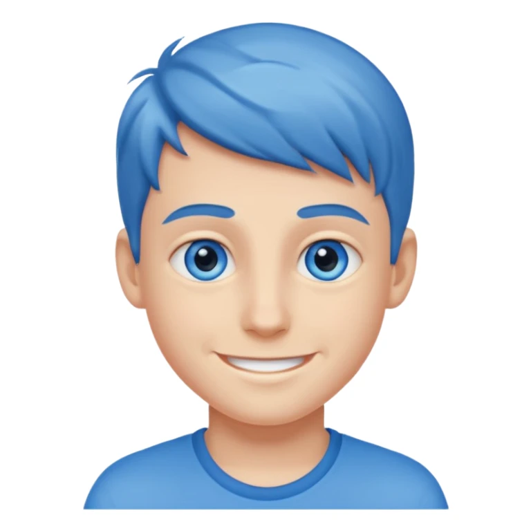 Smiling boy with sticker