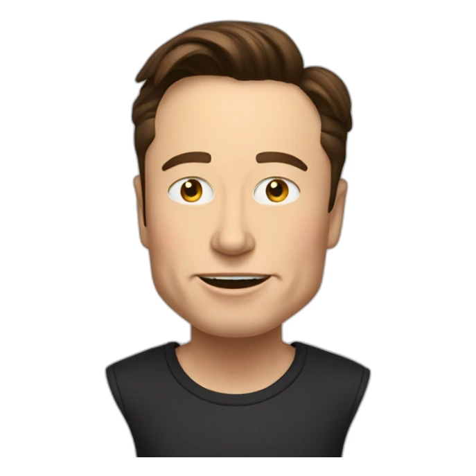 elon musk qui fait un doigt sticker