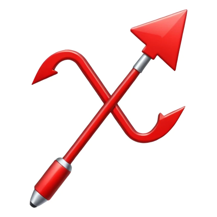 Una flecha roja  de verificación que se mueva sticker