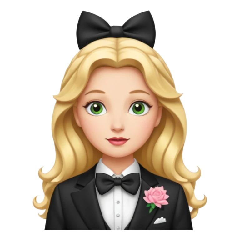 Glinda from the Wizard of Oz with suit with bow tie sticker