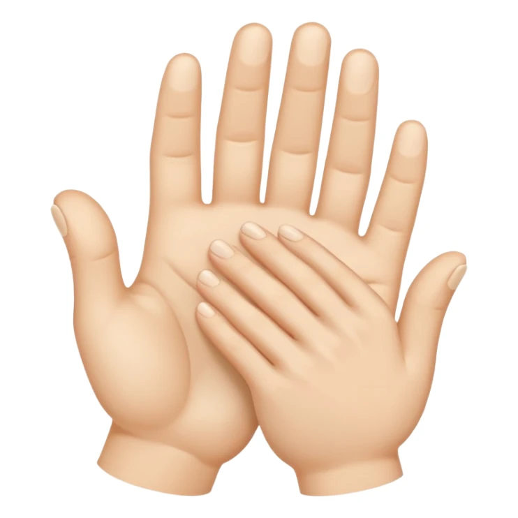 A pale beige gesture of love sticker