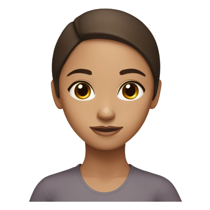 Brunette girl Brown eyes doing yoga sticker