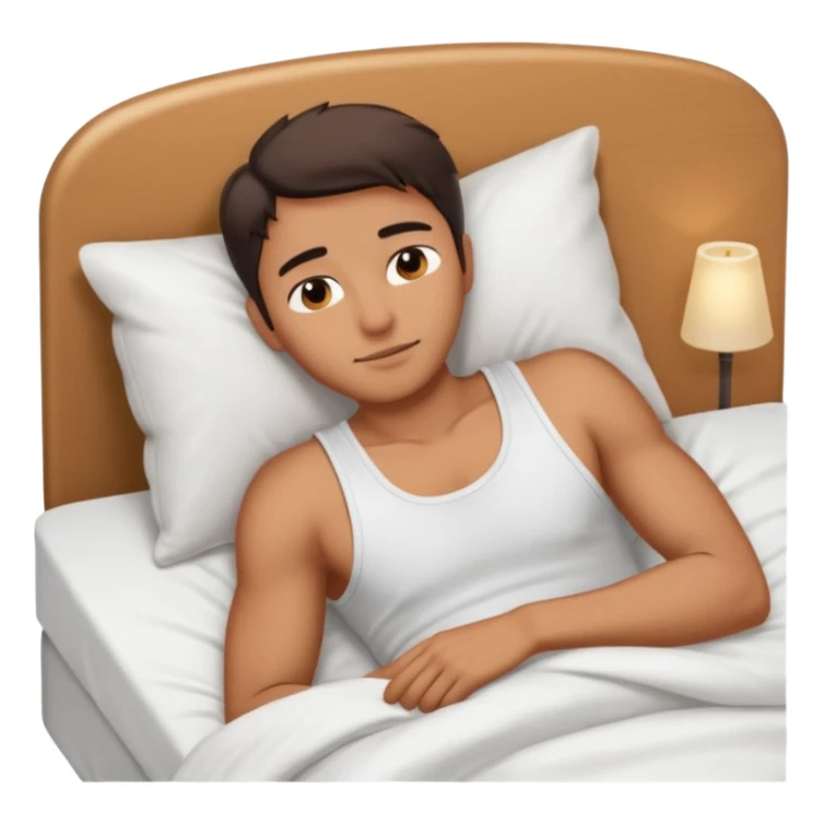 Masculine woman spooning in bed sticker