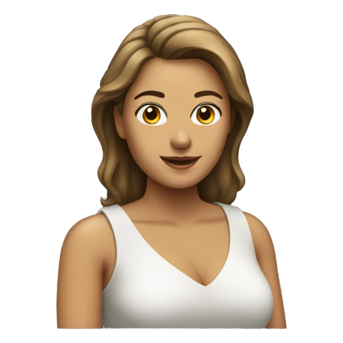 Woman making  I love that guesture sticker