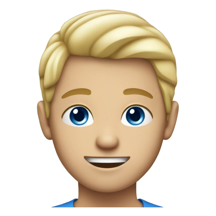 Blue eyes blonde Boy  sticker