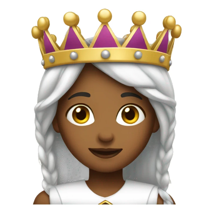 Girl wearing crown  sticker