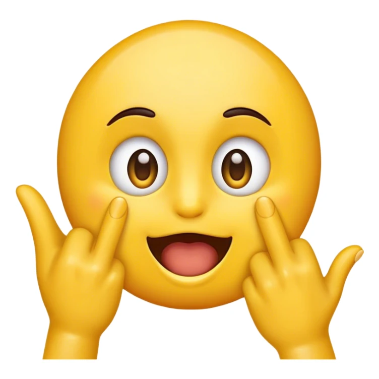 A classic yellow emoji with an excited yet nervous expression, featuring wide eyes and a slightly tense smile. One hand is raised to the mouth, biting its nails anxiously, conveying a mix of anticipation and nervous energy. sticker