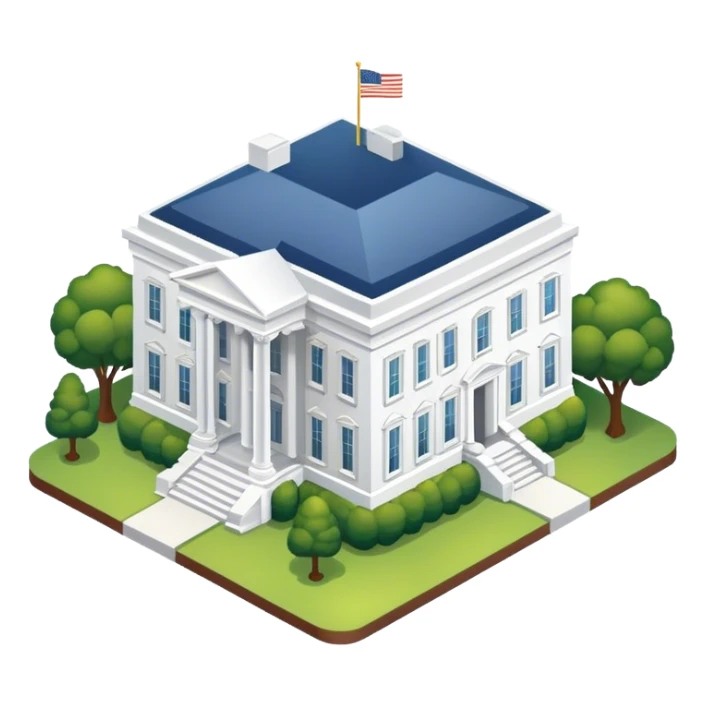 The White House, isometric exterior sticker