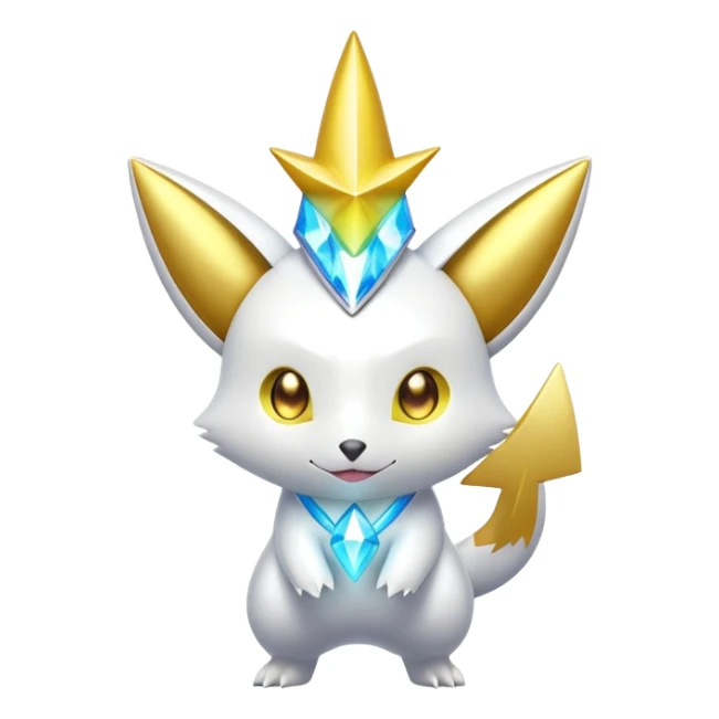 White and Golden Divine Holy Glorious Shiny Sparkly Shinx-Zangoose-Electrike sticker