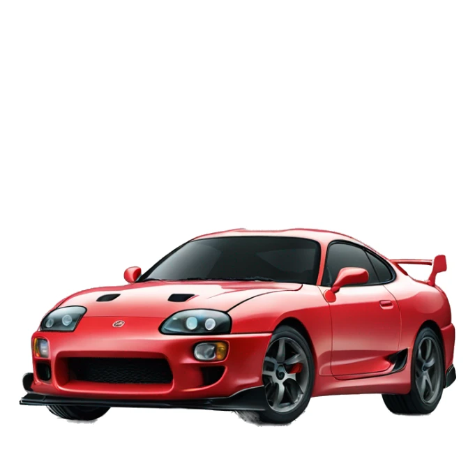 sandalyeye oturmuş toyota supra sticker