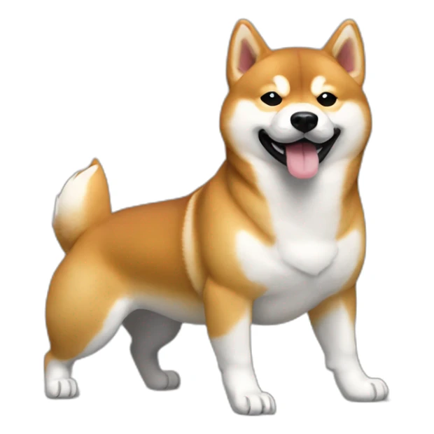 Shiba inu avec des Air Max Tn sticker