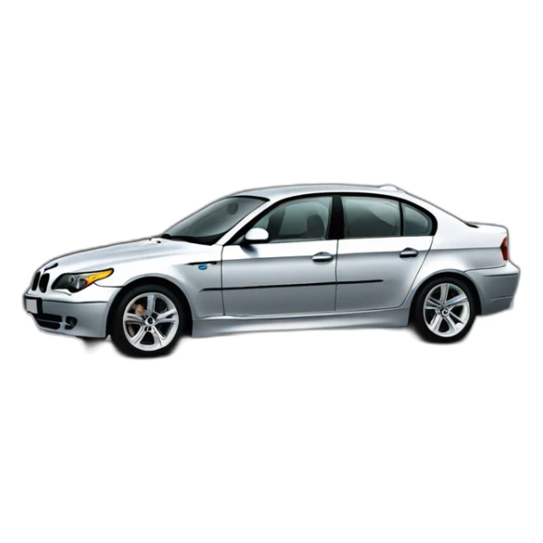 Grauer 5er bmw e61 sticker