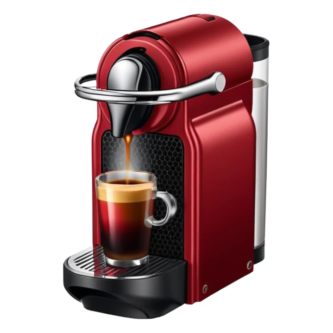 Nespresso dark red vertuo coffee pod sticker
