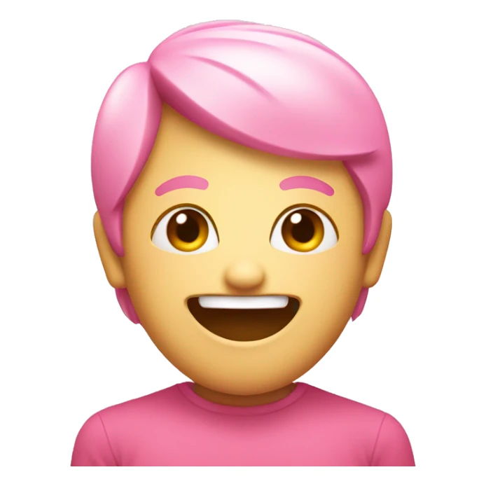 A Smile icon with harts in pink color sticker