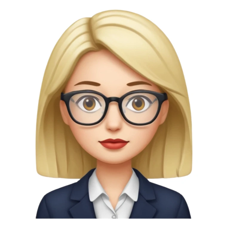 woman with office look sticker