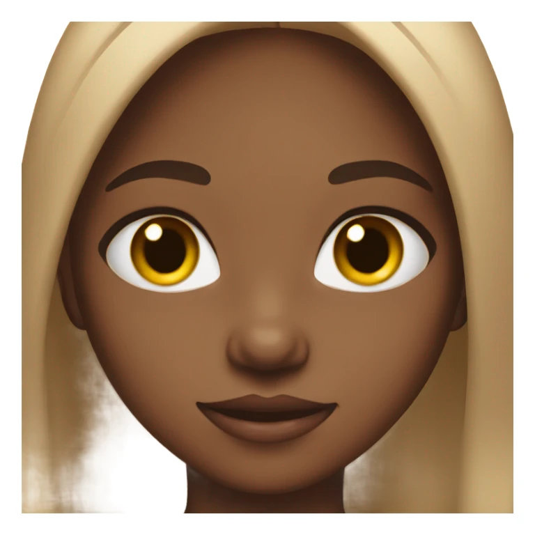 pretty brown girl child with brown eyes  sticker