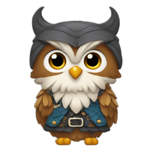 chouette avec un kilt écossais sticker