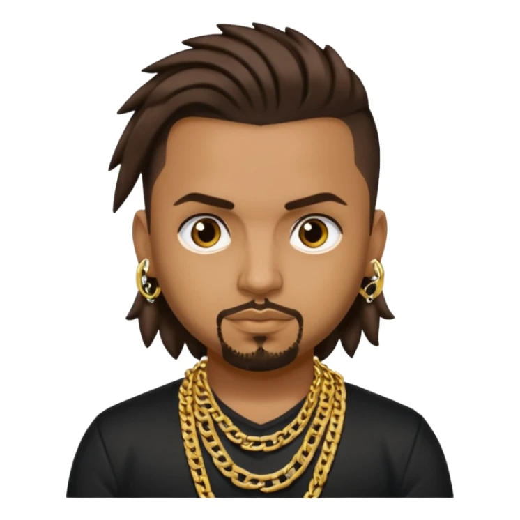 Sean Paul with dark brown hair sticker