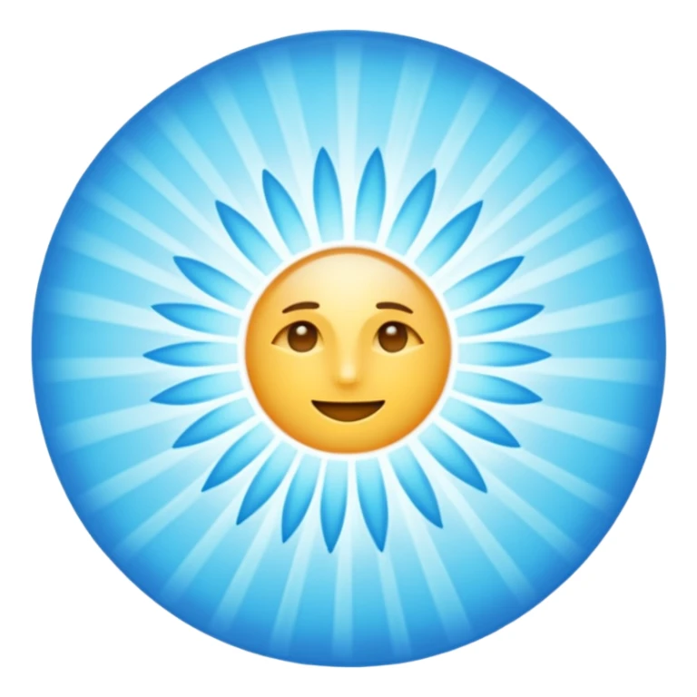 A lot of light blue rays  sticker