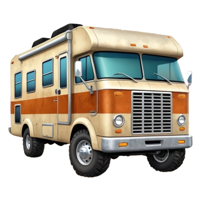 Aerodynamic Streamlined hillbilly styled motor home rv off-roading rock-climbing 4x4 desert Winnebago party monster truck  sticker