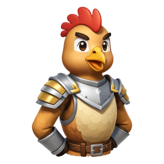 Chicken jockey from Minecraft movie sticker
