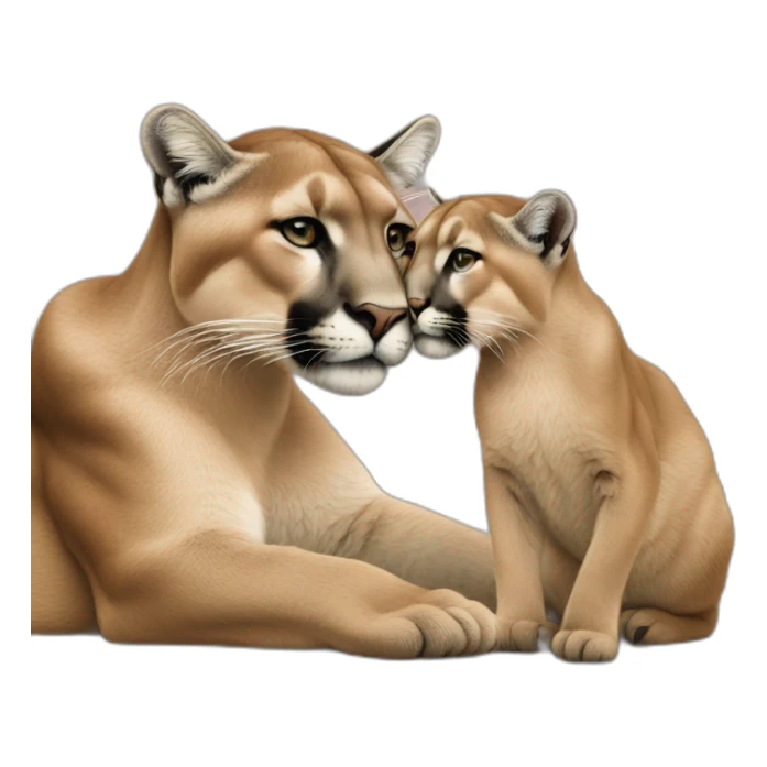 puma et nike qui font un calin sticker