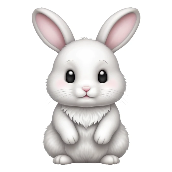 cute bunny rabbit saying buenas noches sticker