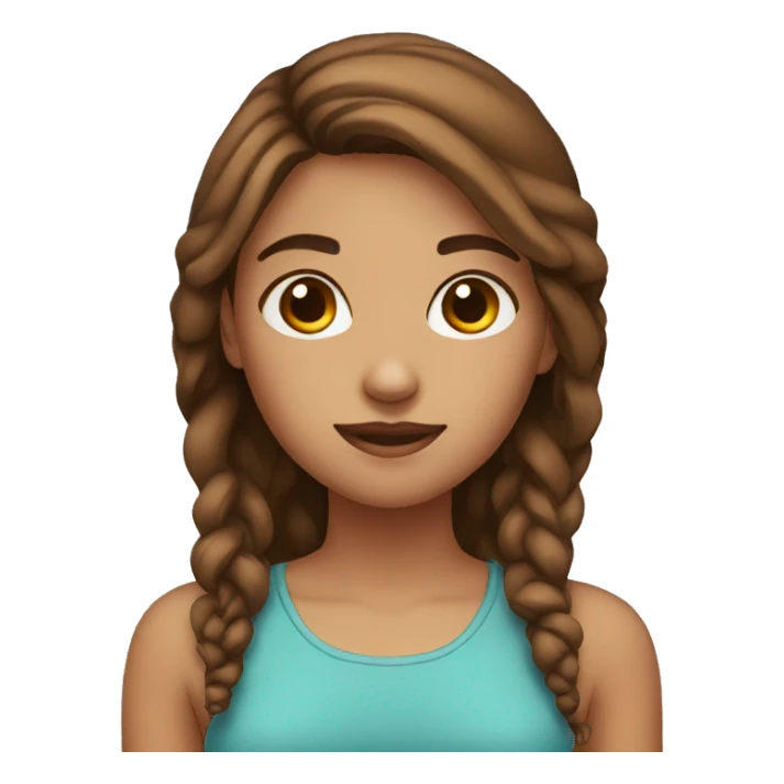 girl with brown hair and face piercings sticker