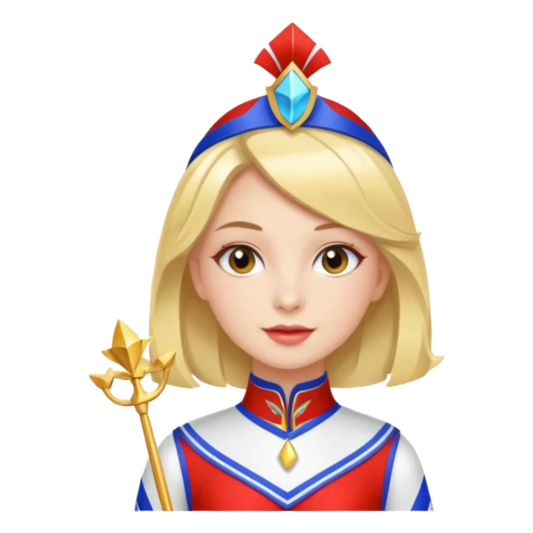 Girl with a majorette outfit  sticker