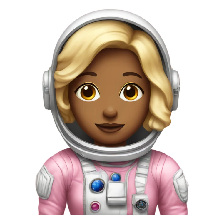 Pink astronaut girl blonde  sticker
