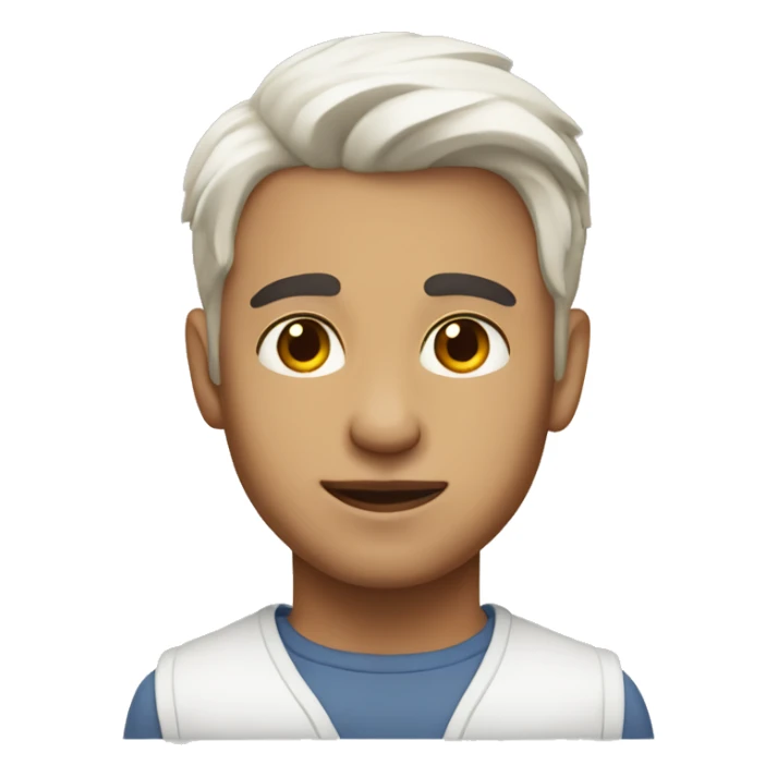 Generate emoji of kishan with white skin tone sticker
