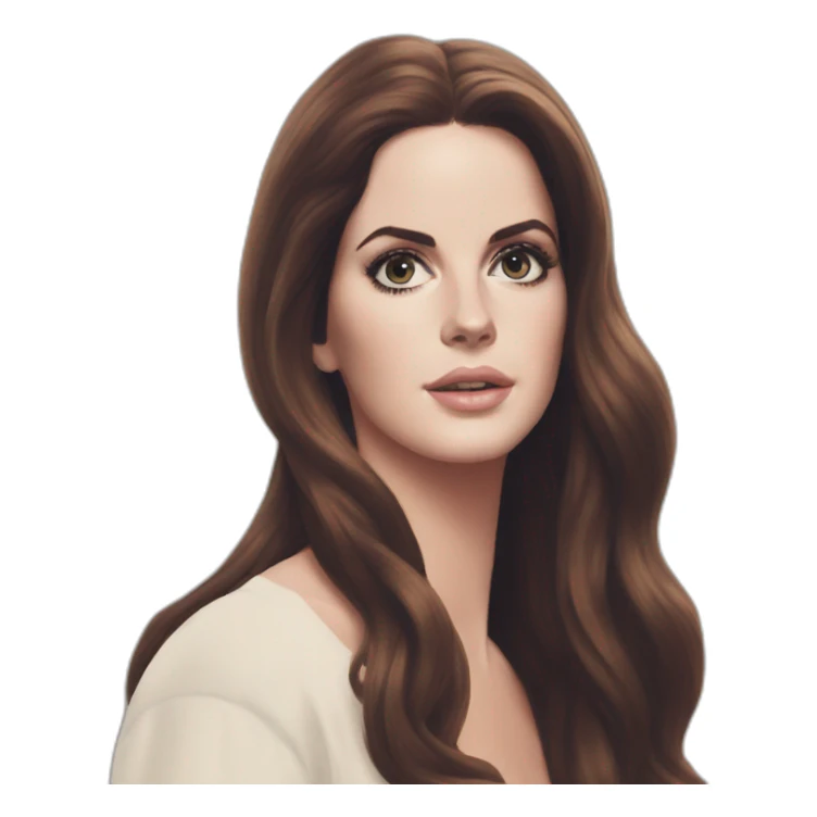 lana del rey heart eyes sticker