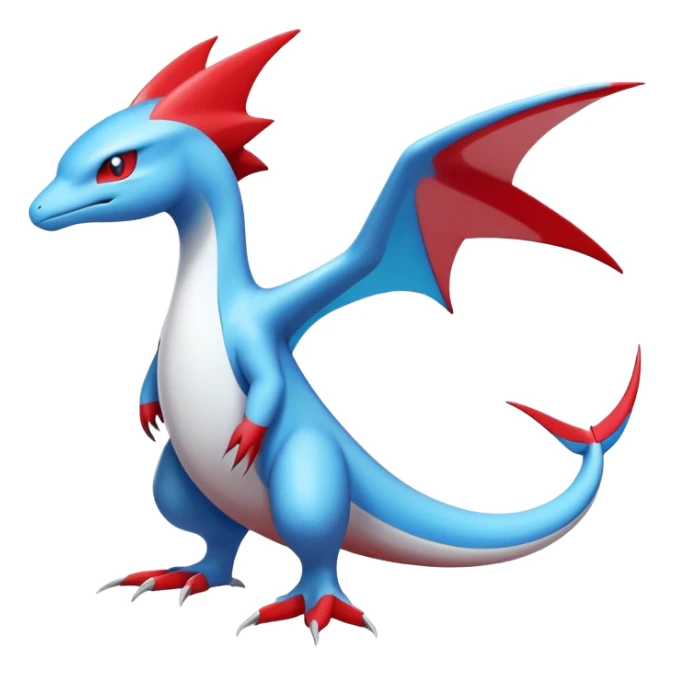 Latias-Salamence-Fakémon-hybrid-creature (full body)  sticker