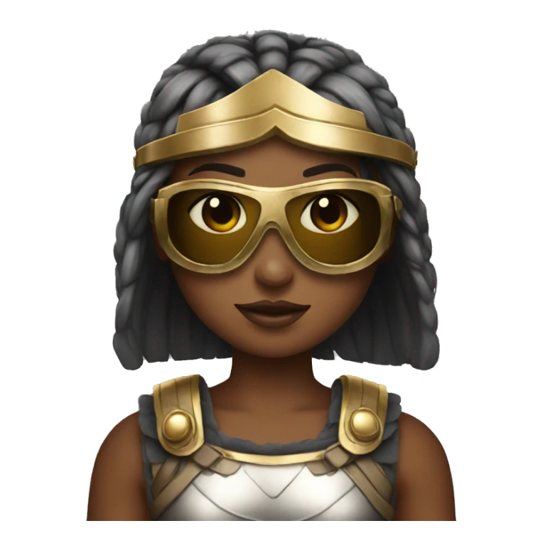 Girl gladiator with sunglasses  sticker