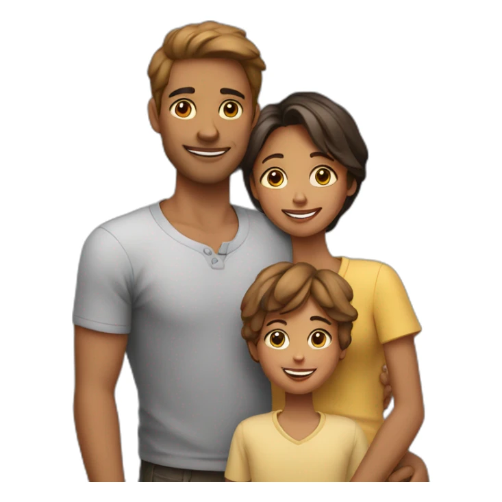 a loving family with 2 moms and a son sticker