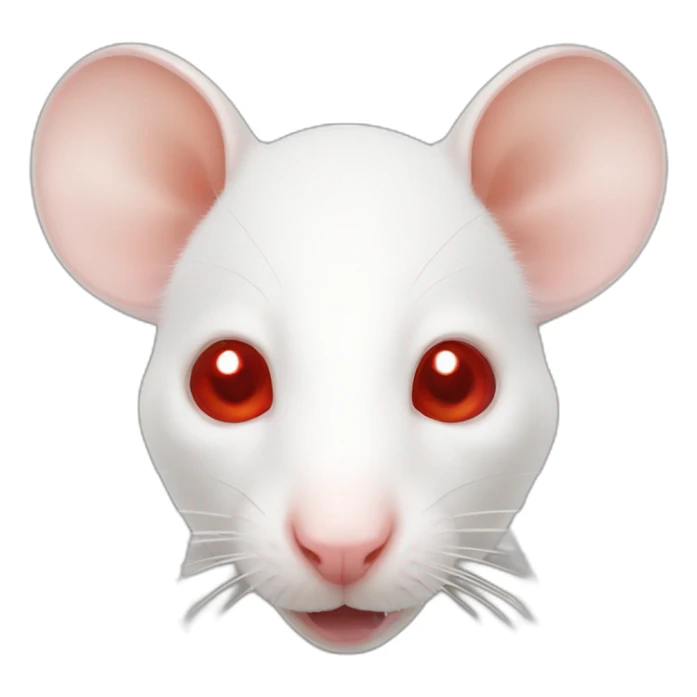 Albino rat red eyes sticker
