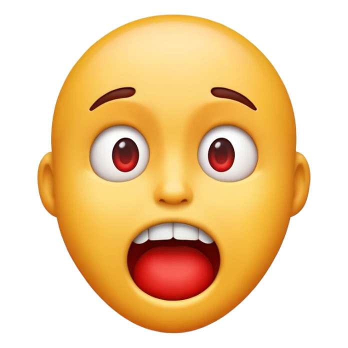 An emoji face that is choking themselves  sticker