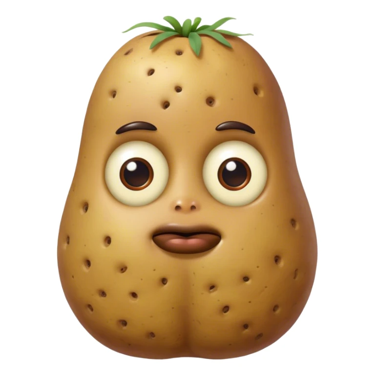 meditater potato many eyes creature  sticker