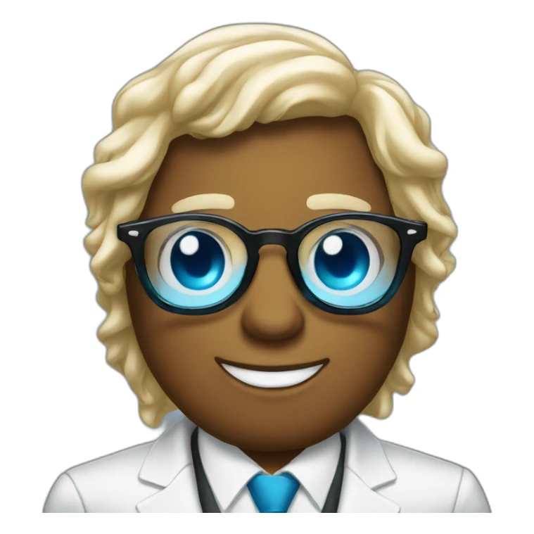 droplet wearing a suit and glamorous glasses sticker