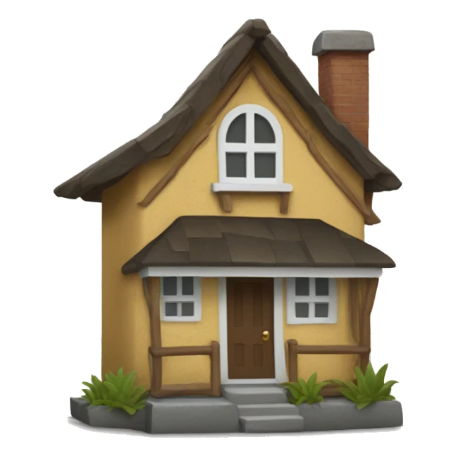 please create a little house emoji. that will have RLM text in there sticker