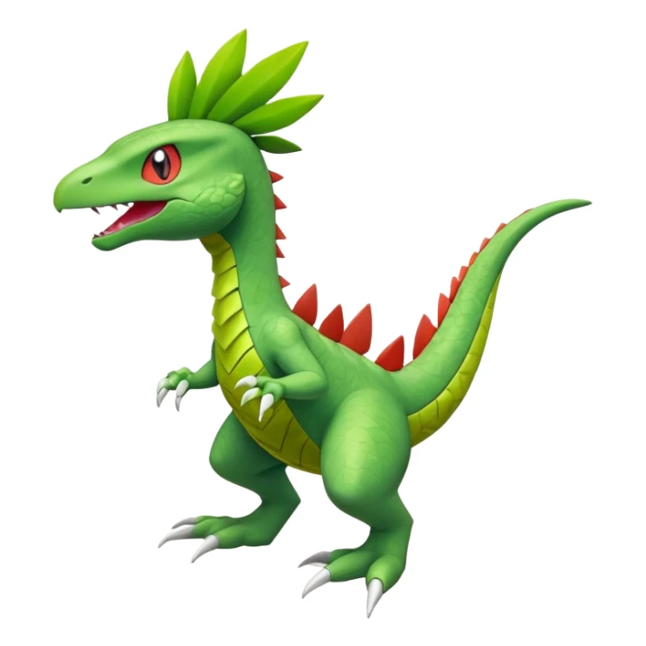 Sceptile-Inteleon-Pokémon-Fakémon-creature sticker