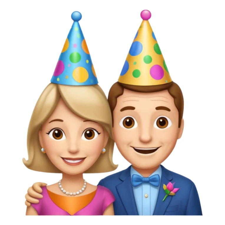 Maak een beeld voor een 50 jarig jubileum  voor "Roos en Patrick" sticker