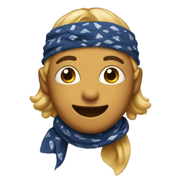 emoji with bandana sticker